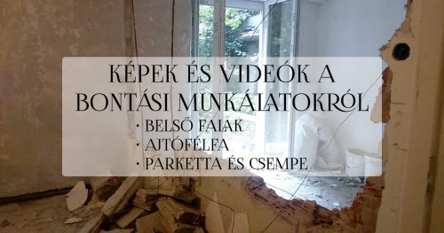 Falbontás a lakásban, képek és videók a bontásról-csempe bontása-parketta bontása