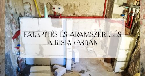 Falépítés Porfixfől a kislakásban-áramszerelés