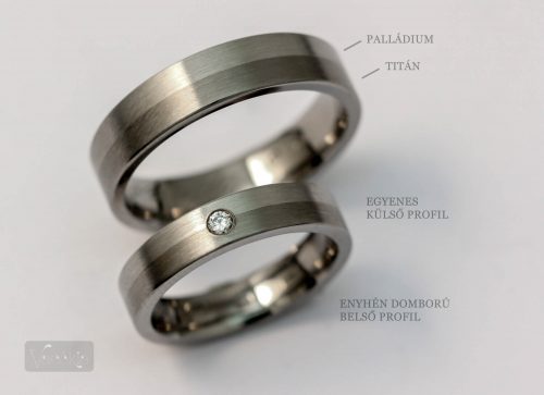 Az egyedileg gyártott, palládium-titán karikagyűrűnk (fotó és gyűrű: Farkas Márk, farkasekszer.hu)