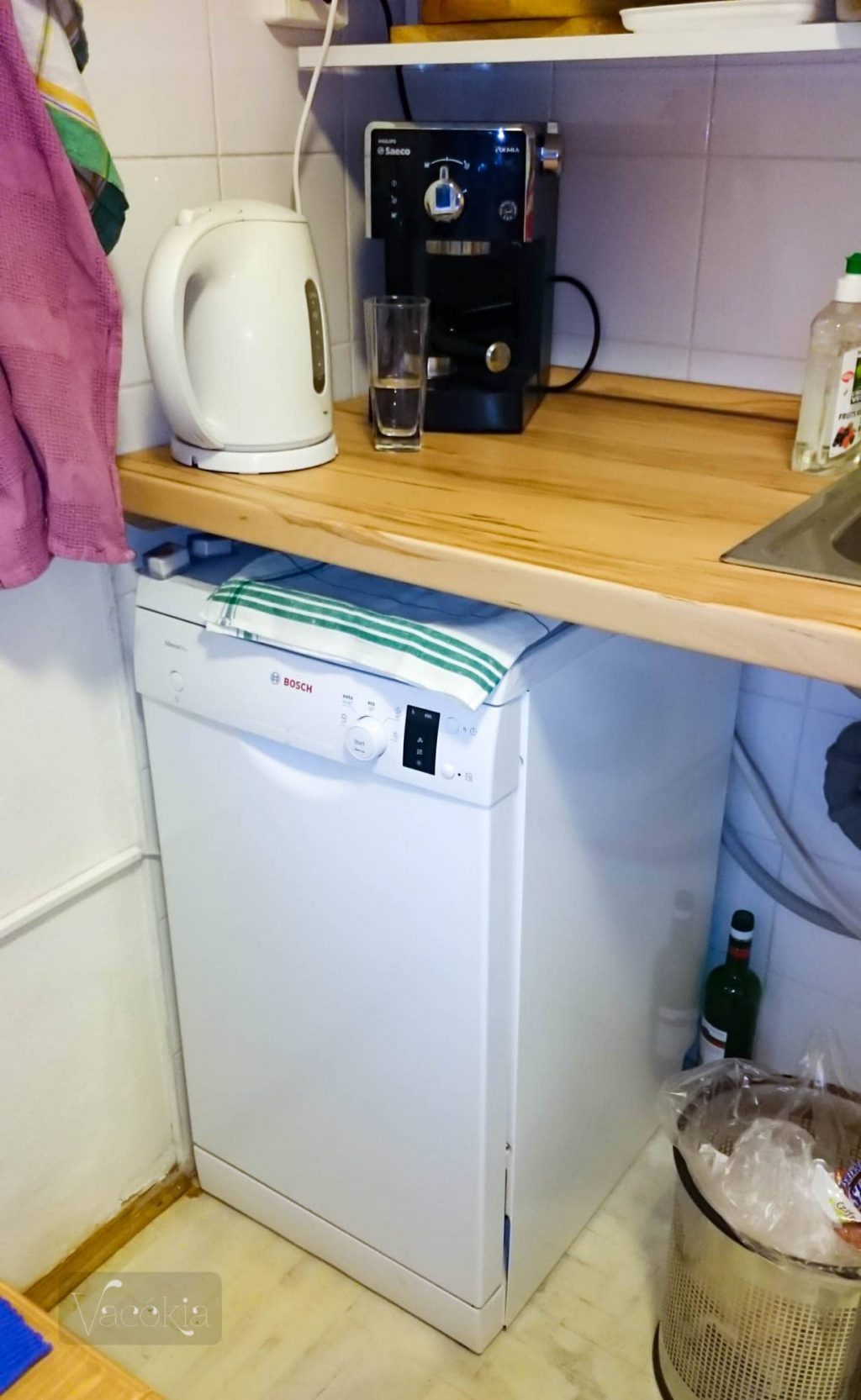 A mosogatógép már végleges, később beépítjük