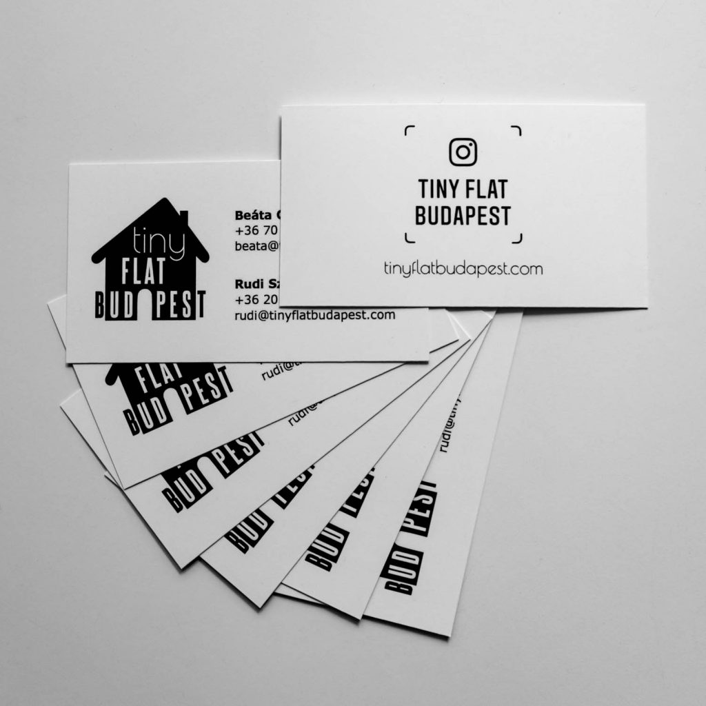 Terveztem egy névjegyet, amit oda tudunk adni a vendégeinknek
